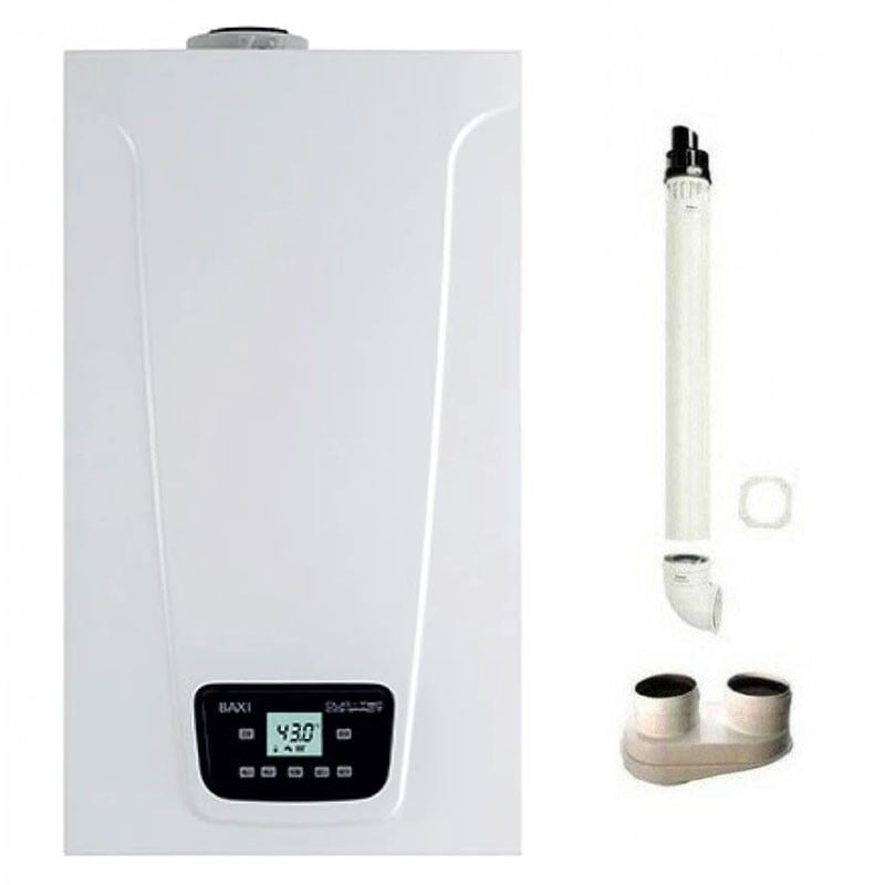 Caldaia Baxi Duo-Tec Compact E 24 Kw A Condensazione Camera Stagna Metano/Gpl A7722082 + Kit Fumi Omaggio