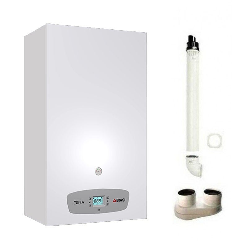 Caldaia Biasi Dina 25 Kw A Condensazione Camera Stagna Metano/Gpl M375Cb.2025 Sm + Kit Fumi Omaggio