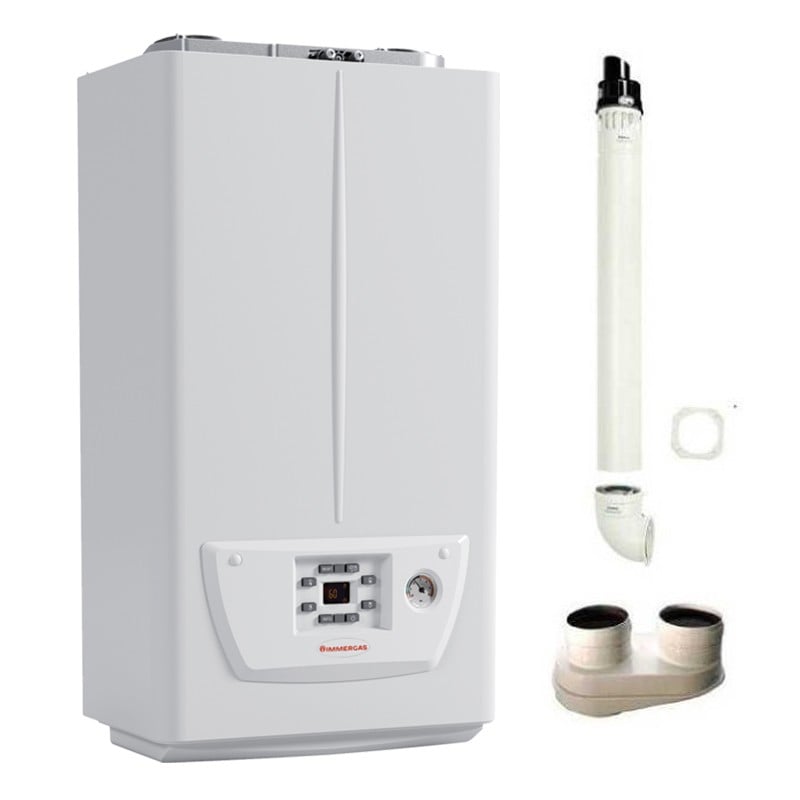 Caldaia Immergas Victrix Omnia A Condensazione Camera Stagna 25 Kw Metano/Gpl 3.028358 + Kit Fumi Omaggio